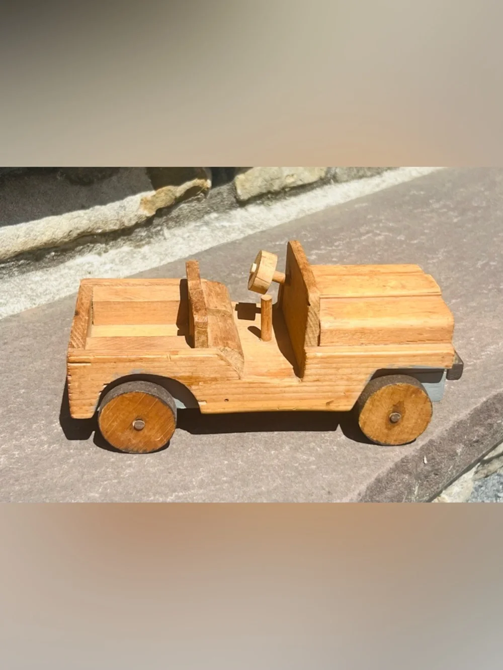 Wooden Jeep Toy Truck hand made